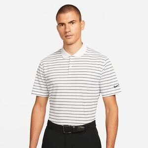 Nike Dri-Fit Victory Striped Golf Shirt Size